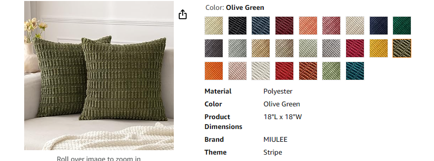 deep green textured pillow covers 