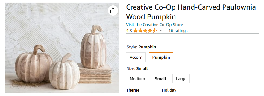 beautiful hand carved wooden pumpkins