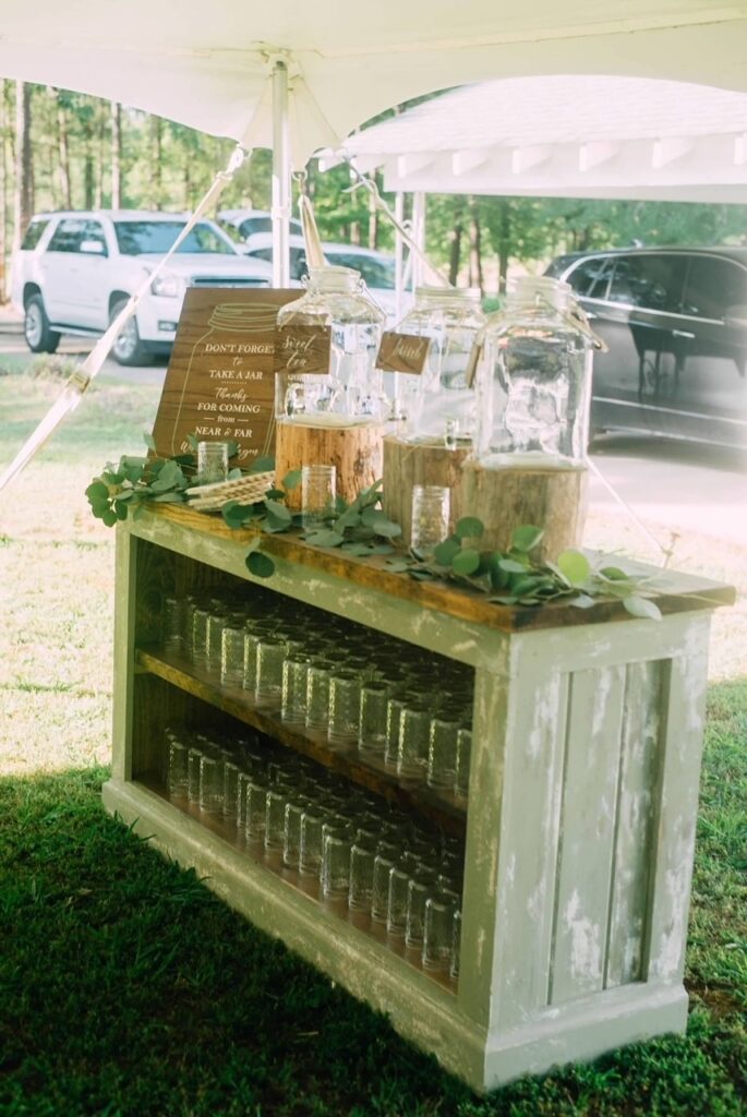 wedding drink stand